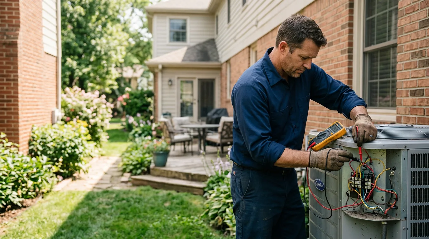 HVAC technician working near Iron Station, NC